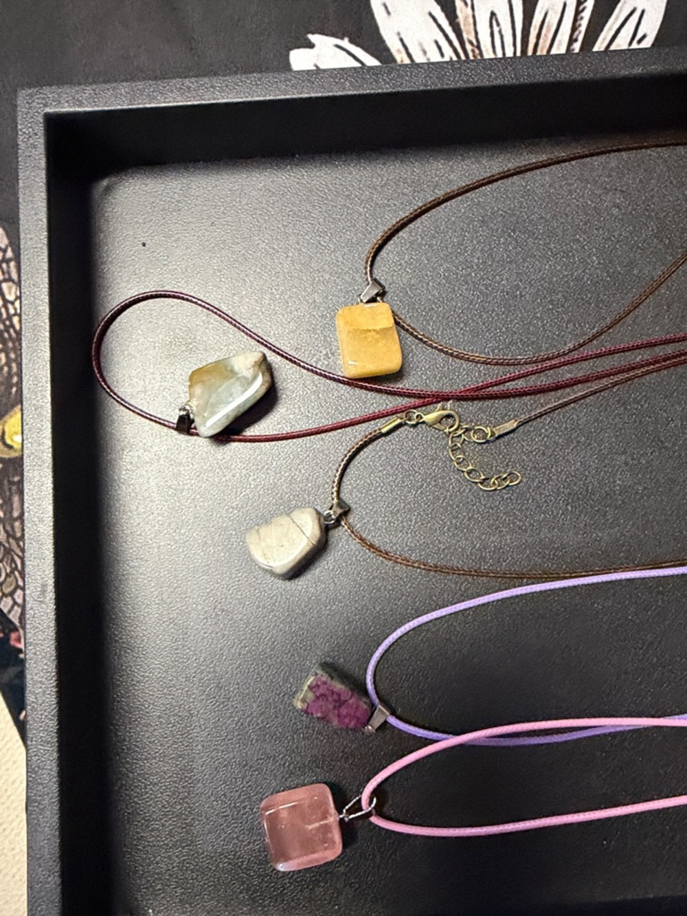 Corded stone necklace lot C - Picture 2 of 2